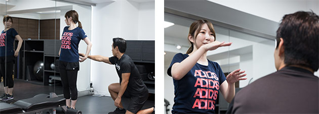 無料体験トレーニングカウンセリングの様子